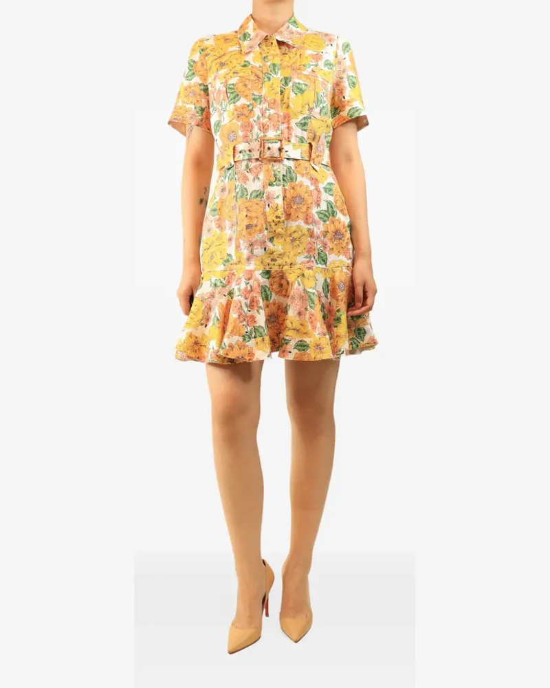Zimmermann Kleid mit Blumenprint - Nude Nude