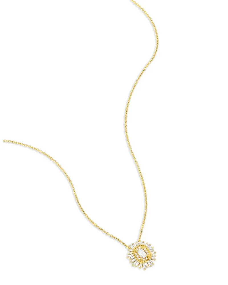 Suzanne Kalan 18kt Gelbgoldhalskette mit Diamantstern Gold