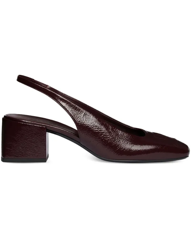 Courrèges Slingback-Schuhe mit Blockabsatz 55mm - Rot Rot