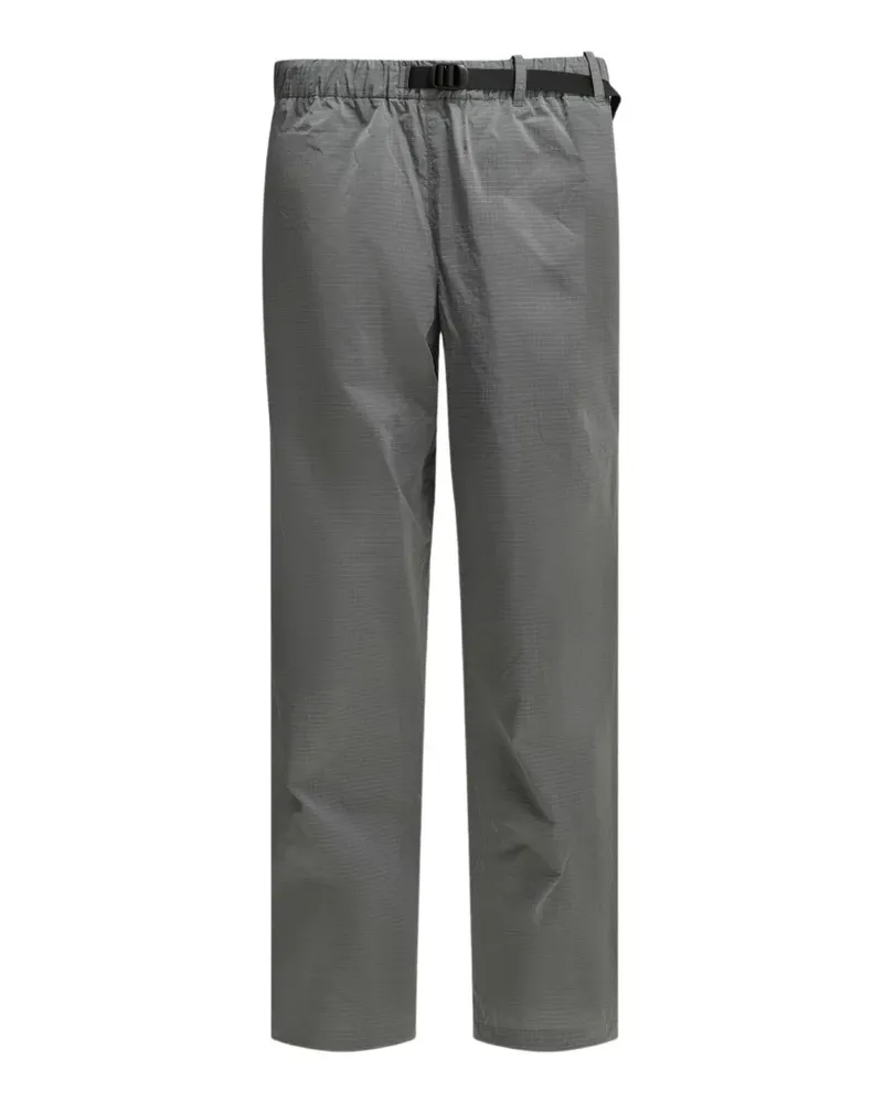 Goldwin grid-pattern belted trousers - Grau Grau
