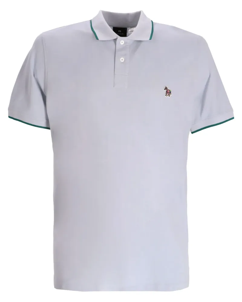 Paul Smith Poloshirt mit Zebra-Applikation - Grau Grau