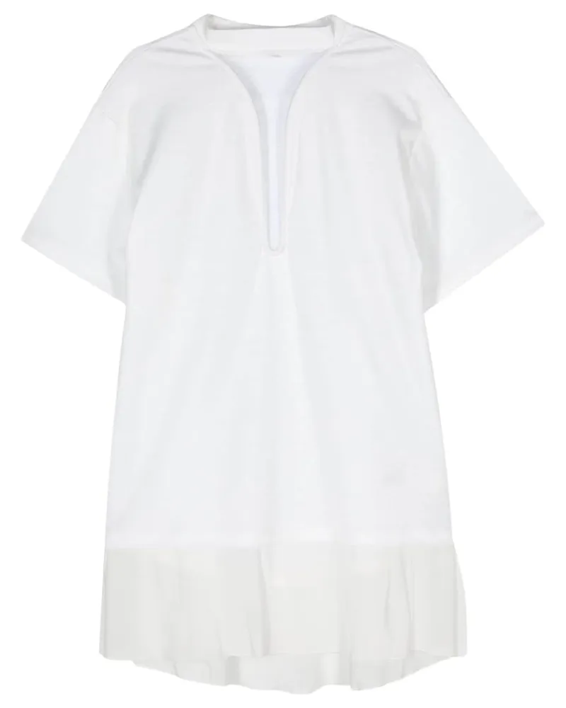 Victoria Beckham T-Shirtkleid mit Cut-Outs - Weiß Weiß