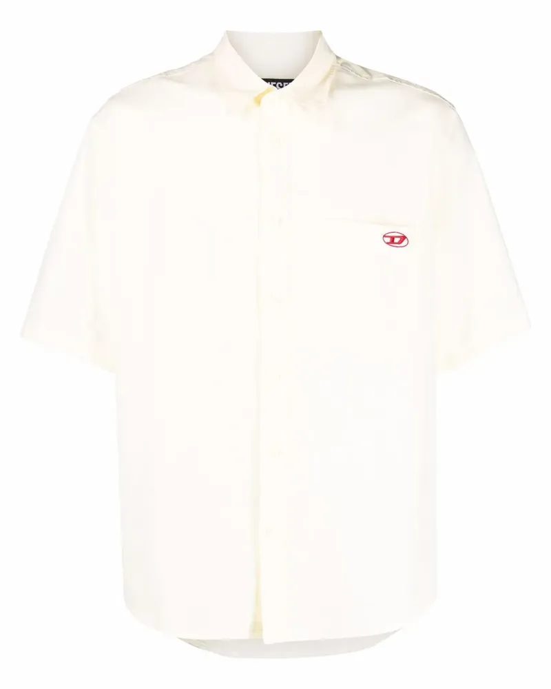 Diesel Hemd mit Logo-Patch - Gelb Gelb