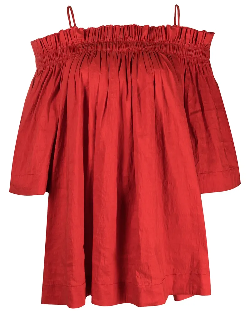 Uma Wang Schulterfreies Oberteil - Rot Rot