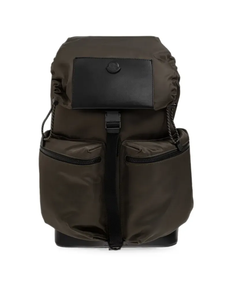 Moncler Kenton Drill logo-patch backpack - Grün Grün