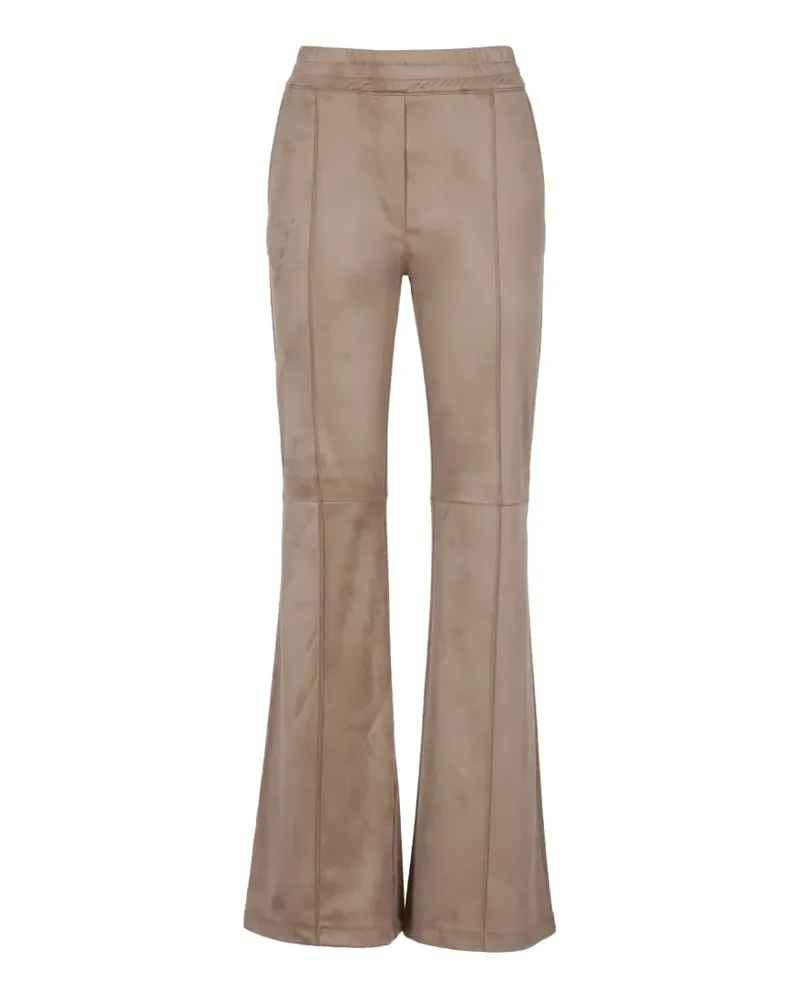 D.EXTERIOR seam-detail flared trousers - Nude Nude