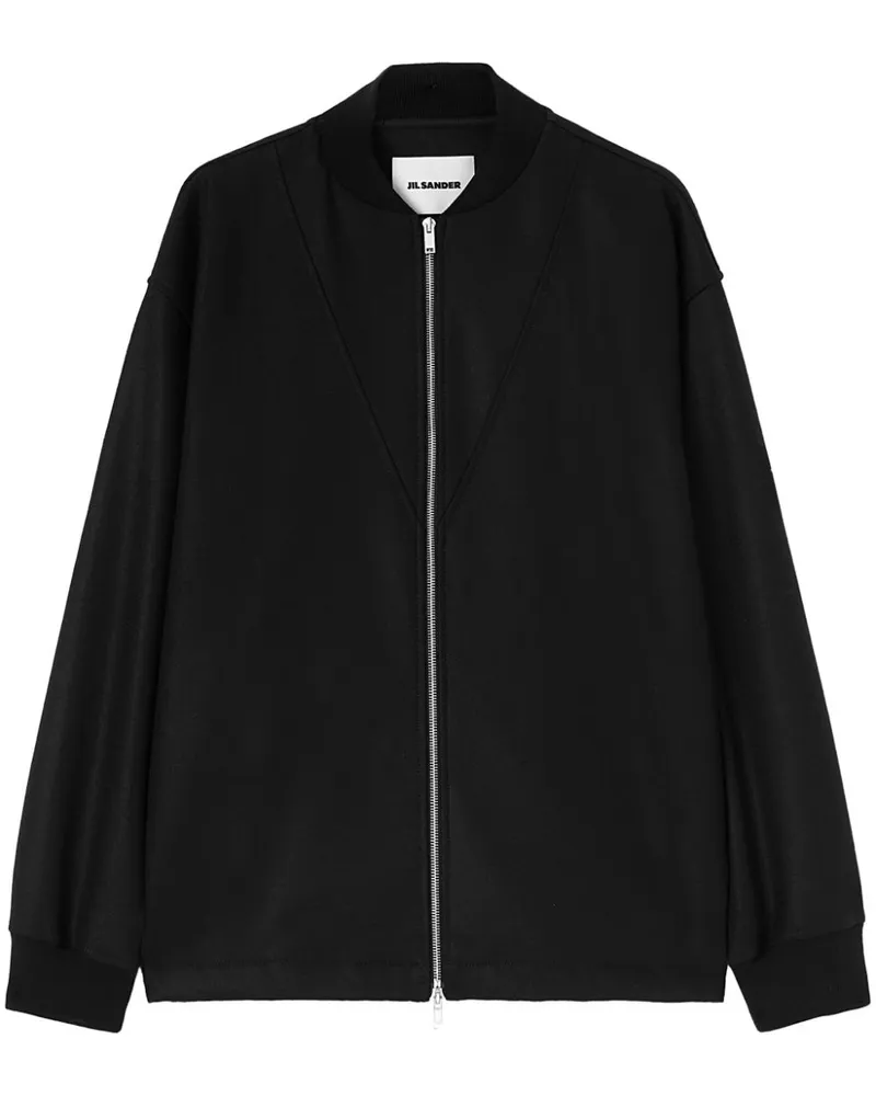 Jil Sander Sweatshirt mit Reißverschluss - Schwarz Schwarz