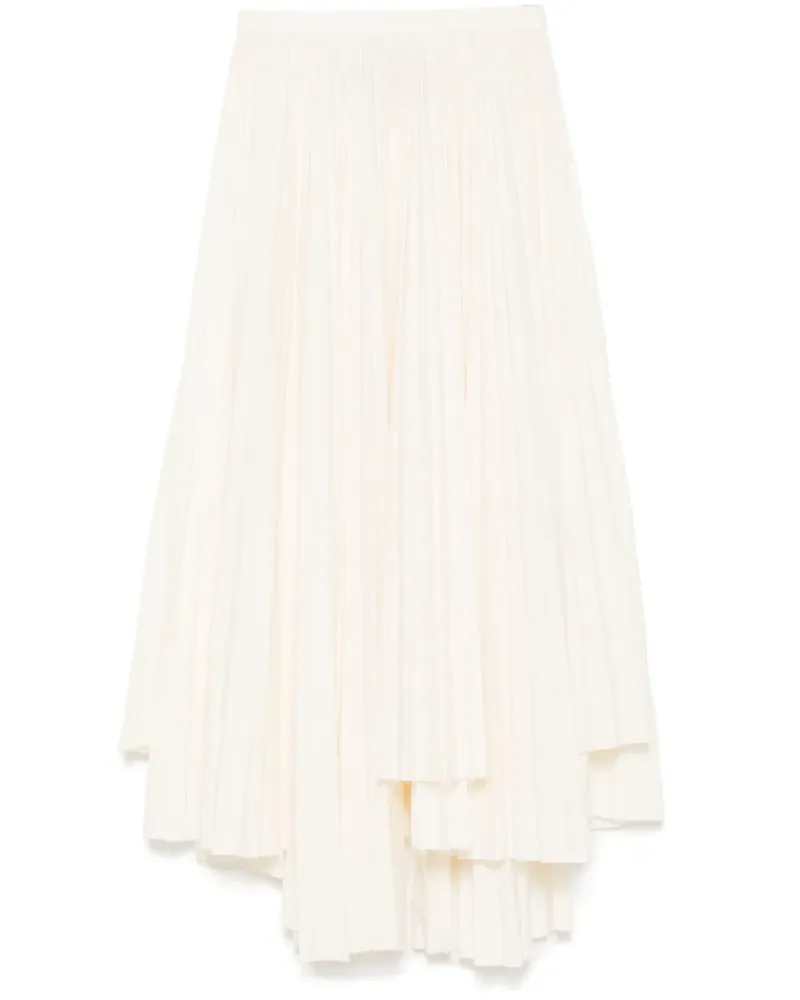PLAN C Asymmetrischer Faltenrock - Nude Nude