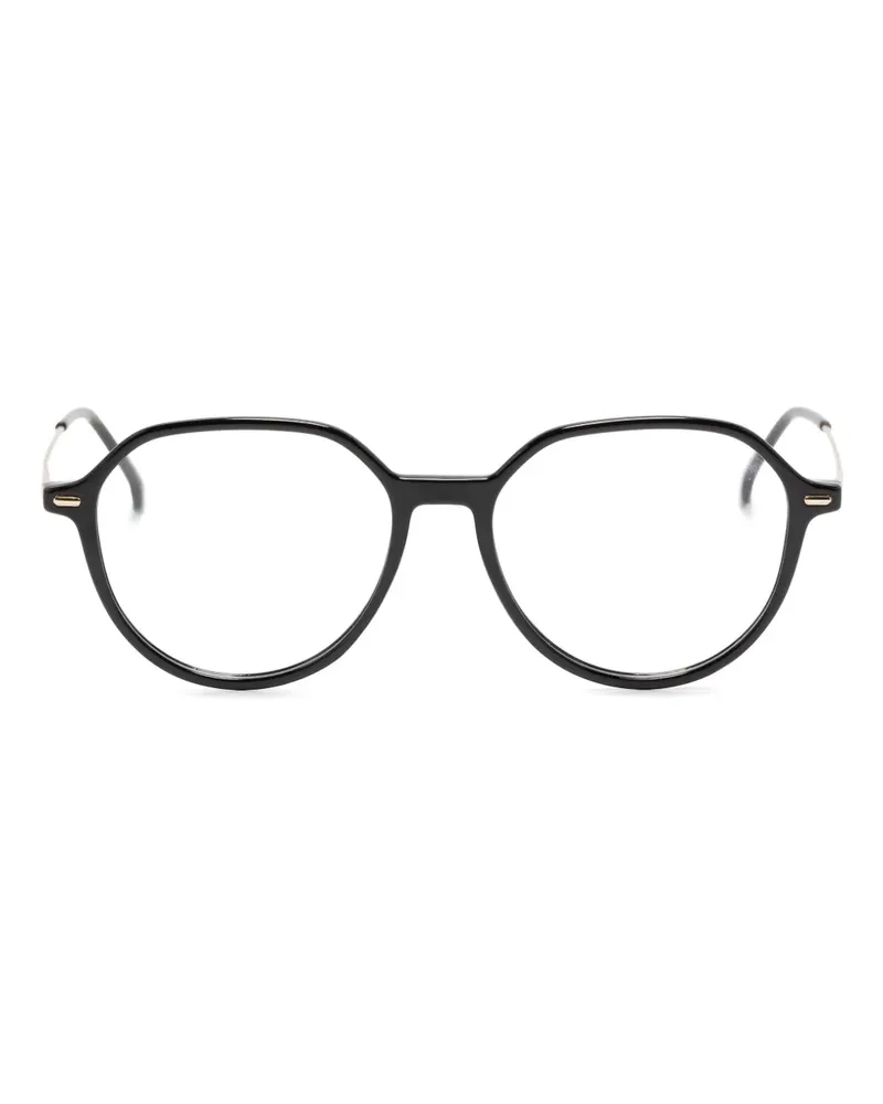 Carrera Brille mit rundem Gestell - Schwarz Schwarz