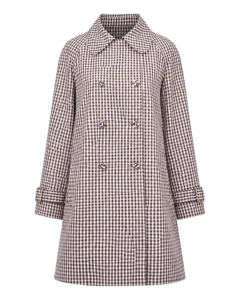 Paul & Joe gingham double-breasted coat - Braun Braun