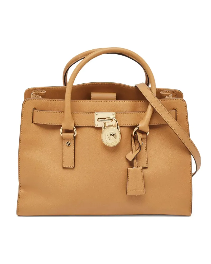 Michael Kors Hamilton Tote Bag aus Saffiano-Leder - Nude Nude