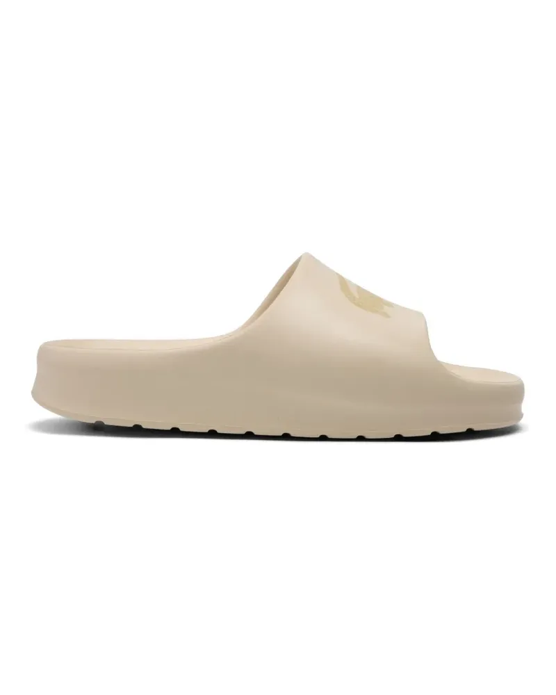 Lacoste Serve 2.0 Pantoletten mit Logo-Print - Nude Nude