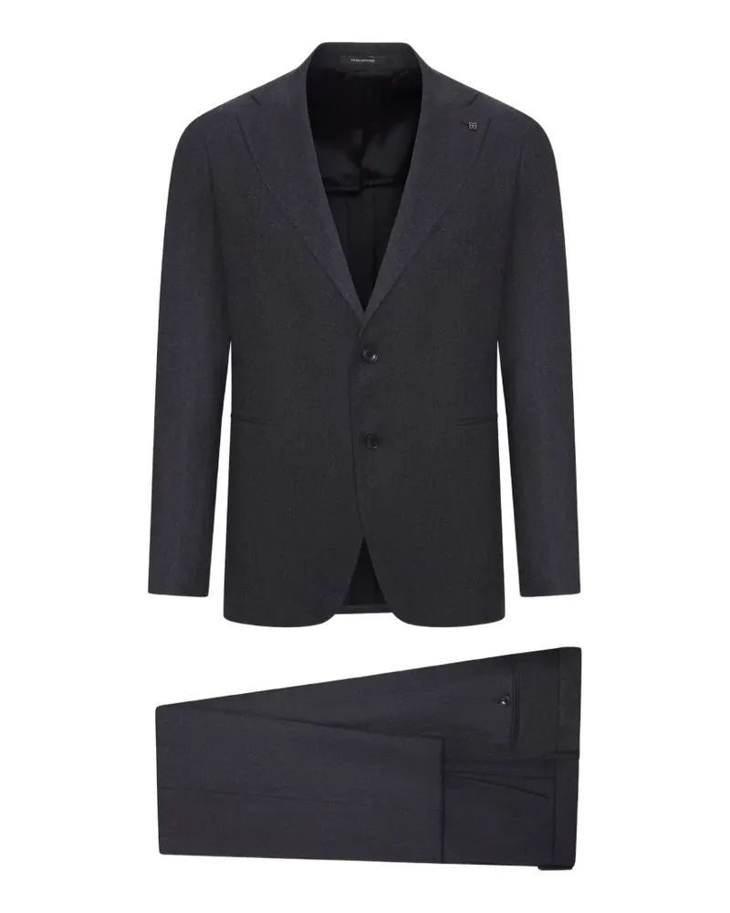 Tagliatore single-breasted wool tailored suit - Schwarz Schwarz