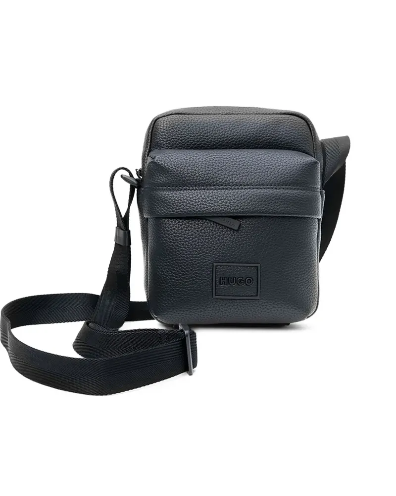 HUGO BOSS Strukturierte Kuriertasche - Schwarz Schwarz
