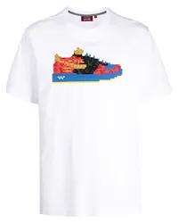 Mostly Heard Rarely Seen T-Shirt mit Sneaker-Print Weiß