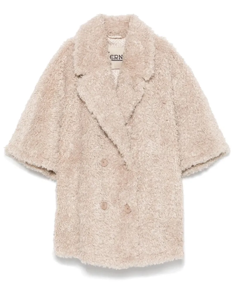 Herno Jacke aus Faux Shearling - Nude Nude