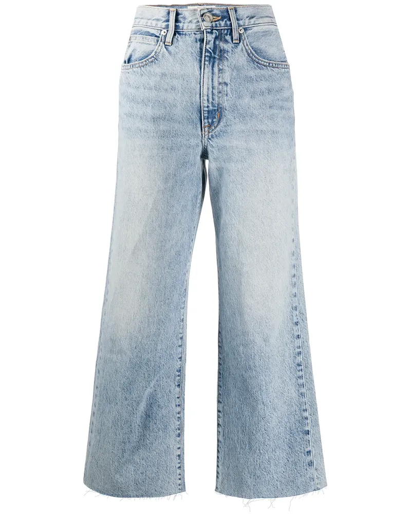 SLVRLAKE Halbhohe Cropped-Jeans - Blau Blau