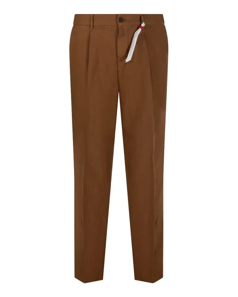 Biagio Santaniello belt-loops trousers - Braun Braun