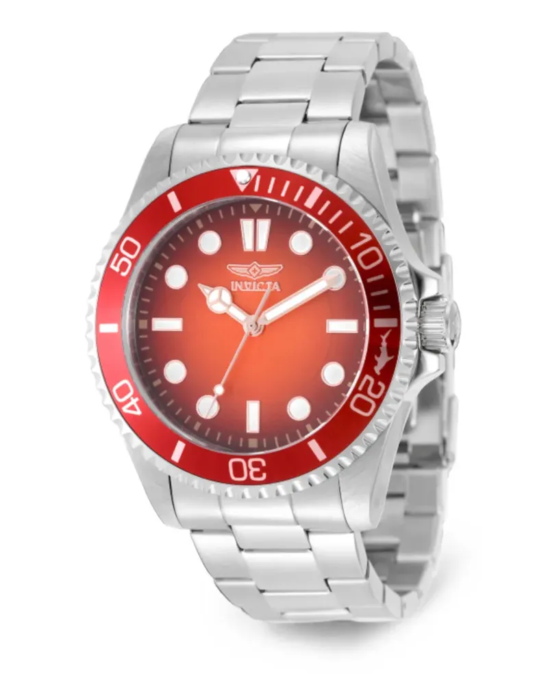 Invicta Pro Diver Armbanduhr 43mm - Rot Rot