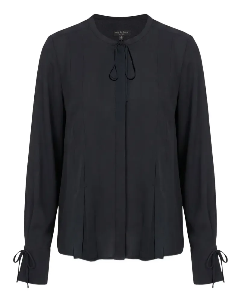Rag & Bone Arden pleated blouse - Schwarz Schwarz