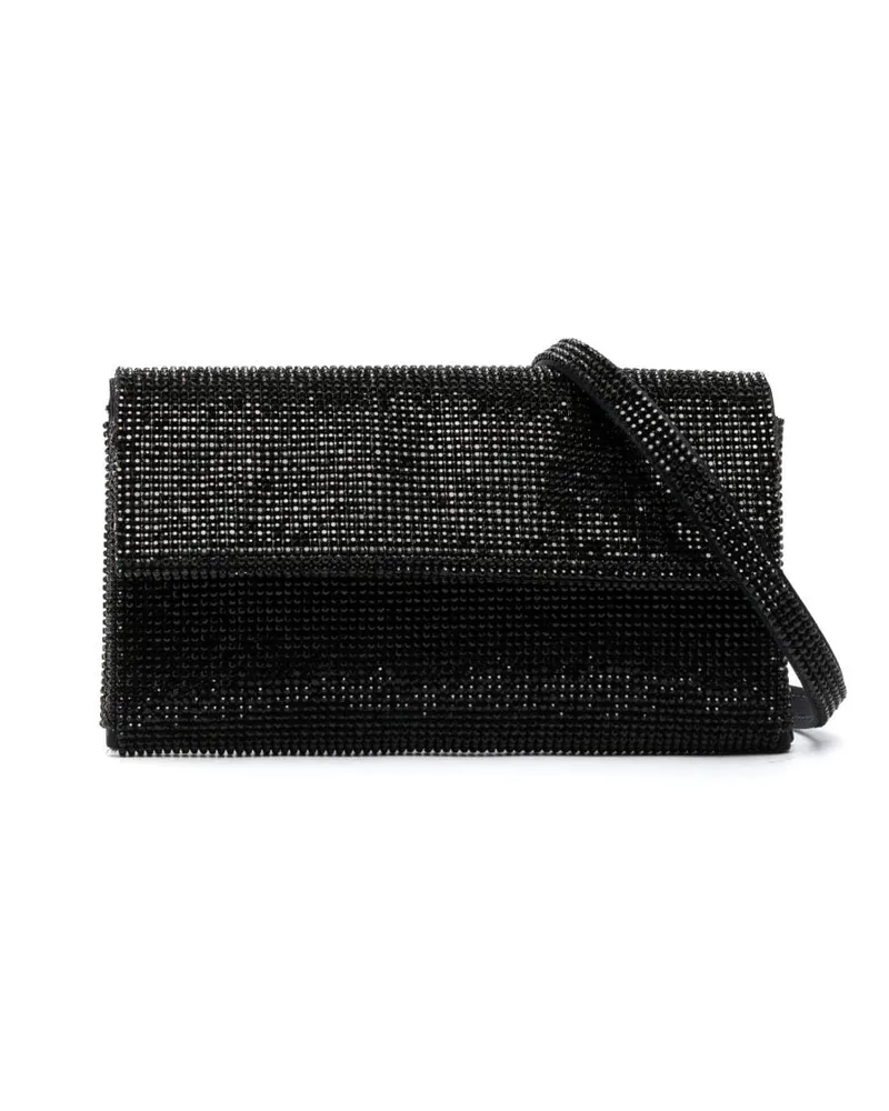 Benedetta Bruzziches Handtasche mit Kristallen - Schwarz Schwarz