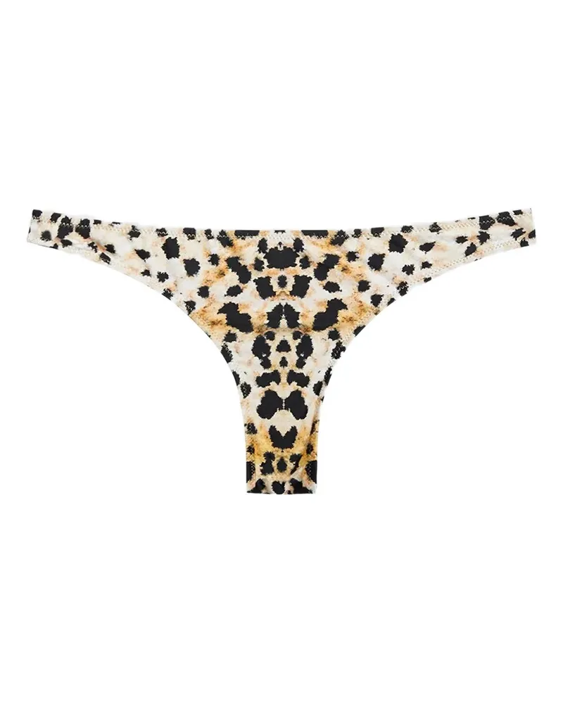 TROPIC of C leopard-print bikini bottoms - Nude Nude