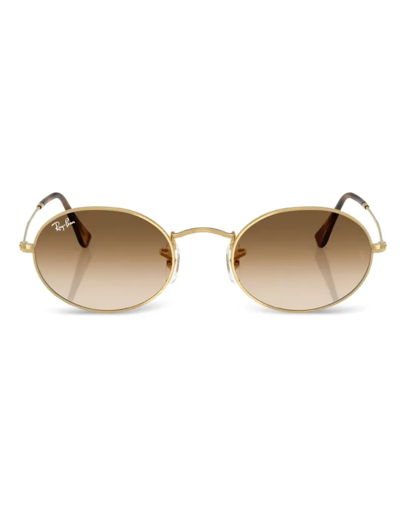 Ray Ban Ovale Sonnenbrille - Gold Gold