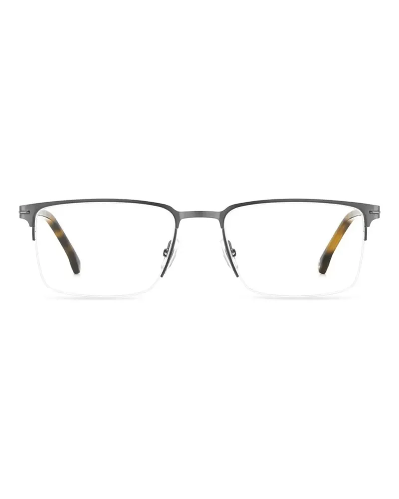 Carrera Brille mit eckigem Gestell - Grau Grau