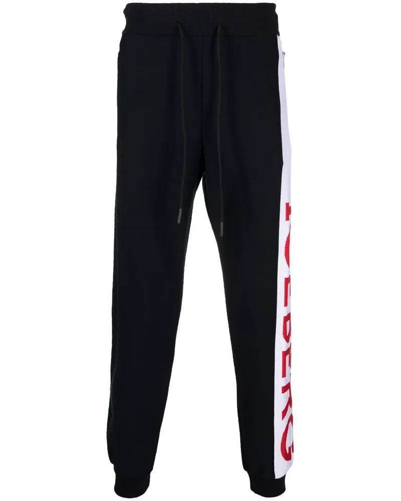Iceberg Jogginghose in Colour-Block-Optik - Blau Blau