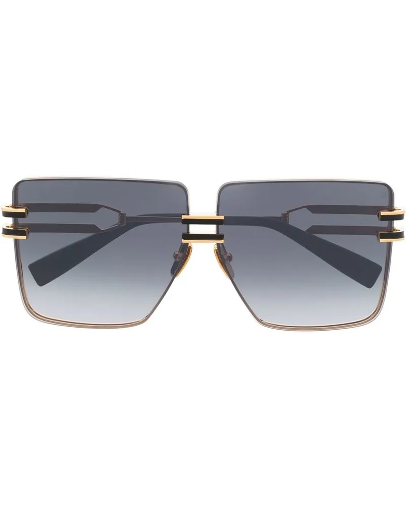 Balmain Sonnenbrille im Oversized-Look Gold