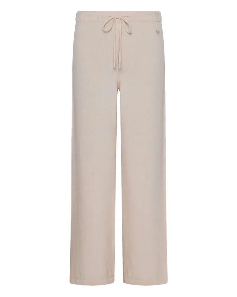 MARELLA virgin wool knitted trousers - Nude Nude