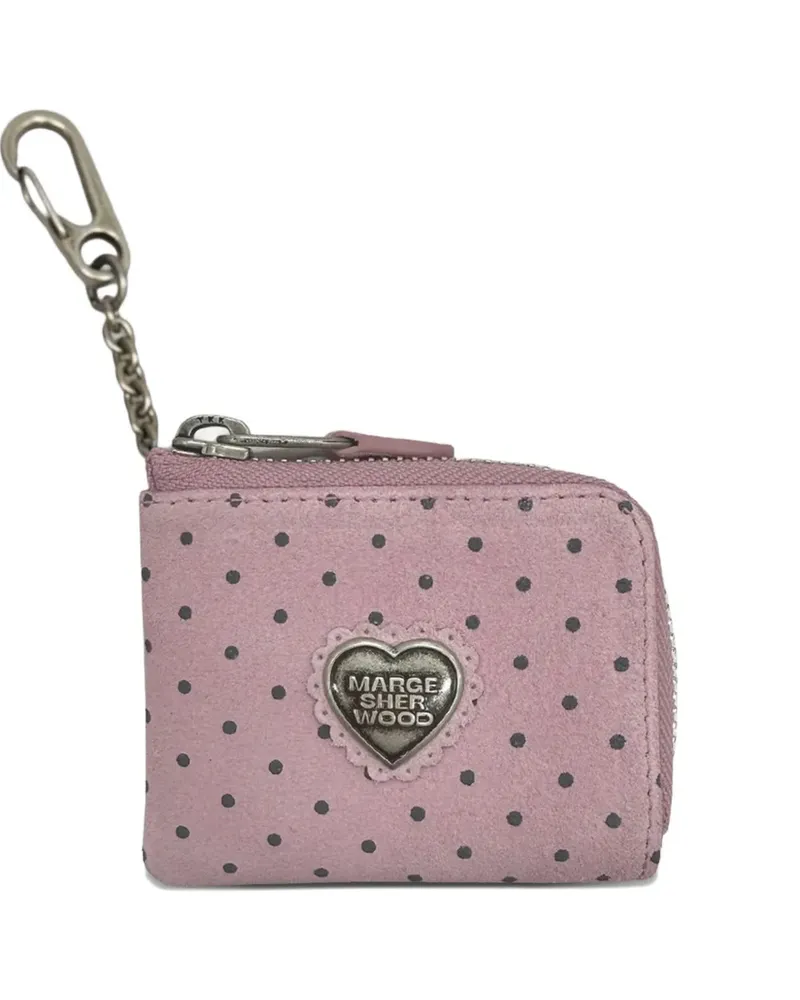 Marge Sherwood x Peanuts Portemonnaie mit Polka Dots - Rosa Rosa