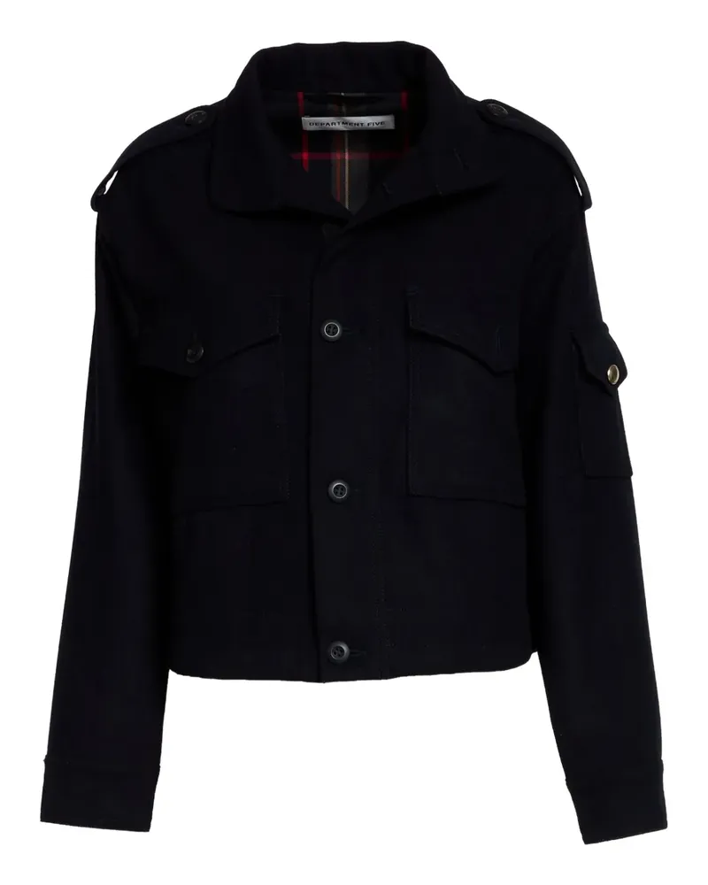 Department 5 Jacke mit Klappentaschen - Schwarz Schwarz