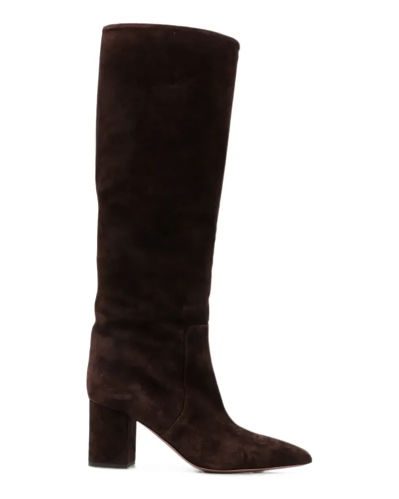 Paris Texas Anja Stiefel aus Wildleder - Braun Braun