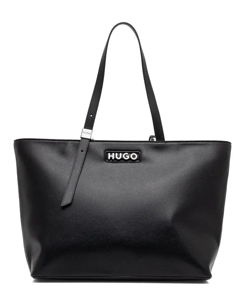 HUGO BOSS Tote Bag mit Schnallendetail - Schwarz Schwarz