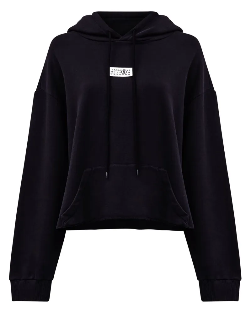 Maison Margiela Hoodie mit Nummern-Motiv - Schwarz Schwarz