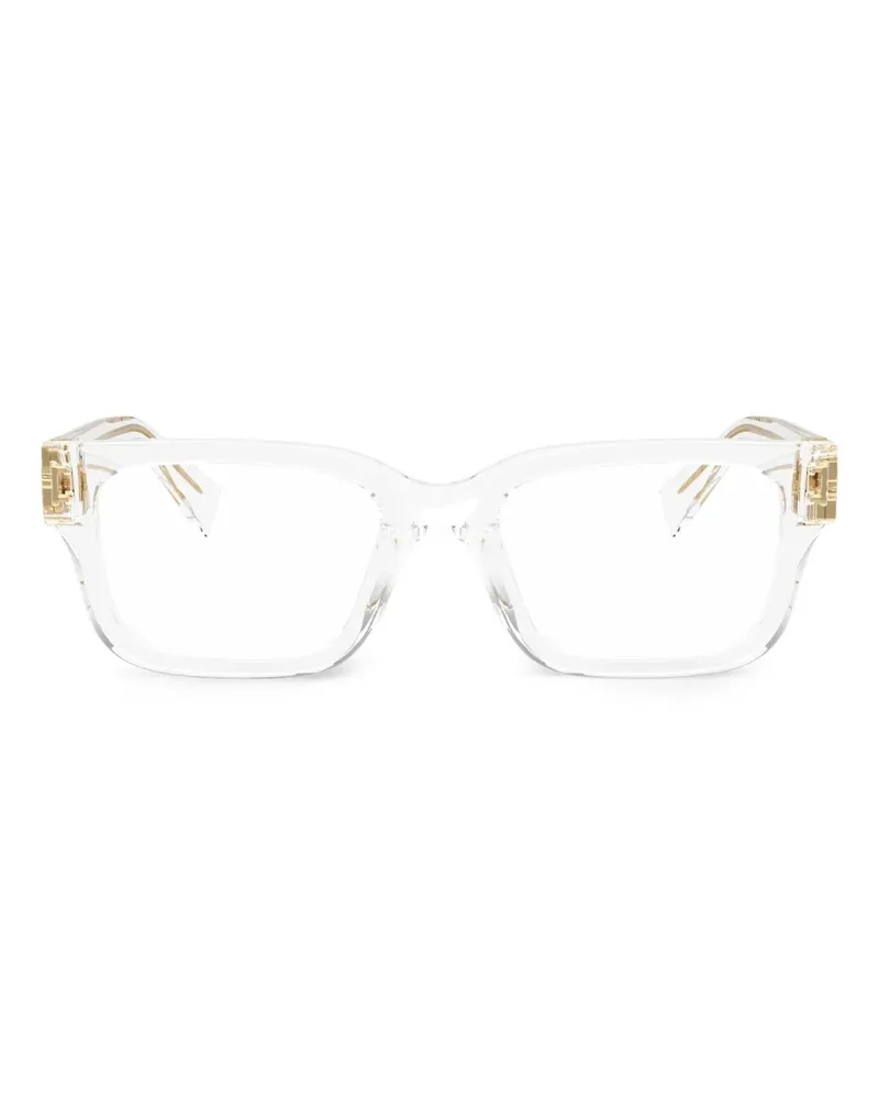 Miu Miu Brille mit eckigem Gestell - Weiß Weiß