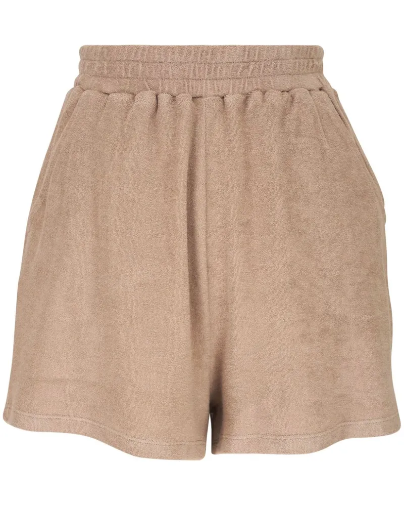 Majestic Shorts mit hohem Bund Nude