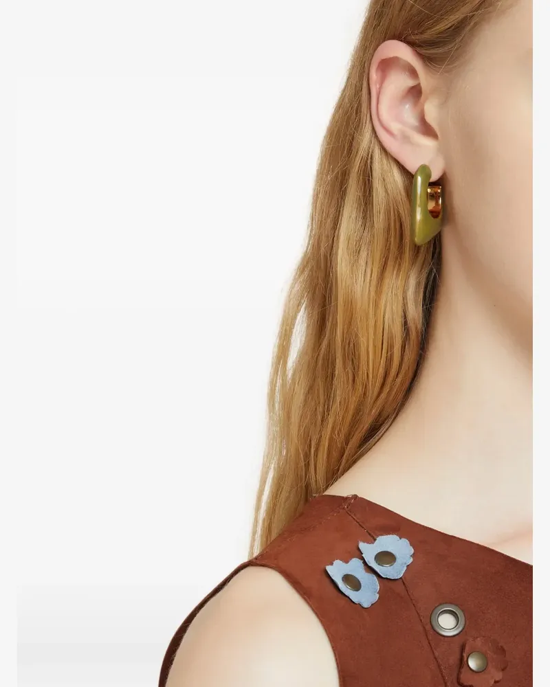 Marni Trapezförmige Creolen - Gold Gold