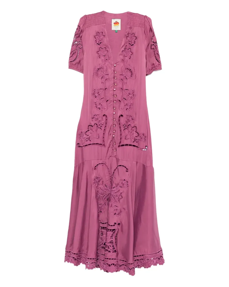 FARM Rio floral button maxi dress - Rosa Rosa
