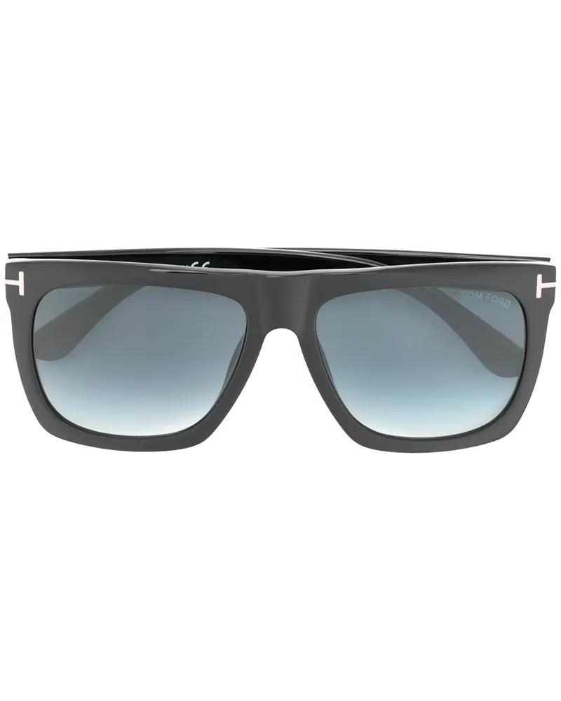 Tom Ford Eckige Sonnenbrille - Schwarz Schwarz