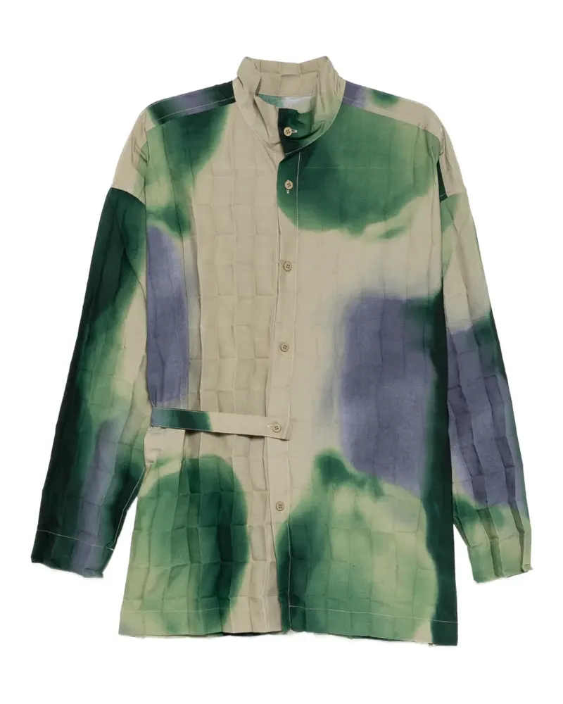 Issey Miyake Dawn Edge belted shirt - Nude Nude