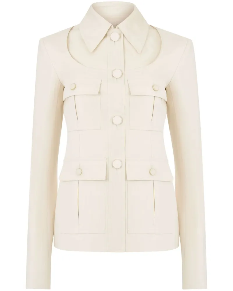Nina Ricci Saharienne Jacke - Weiß Weiß
