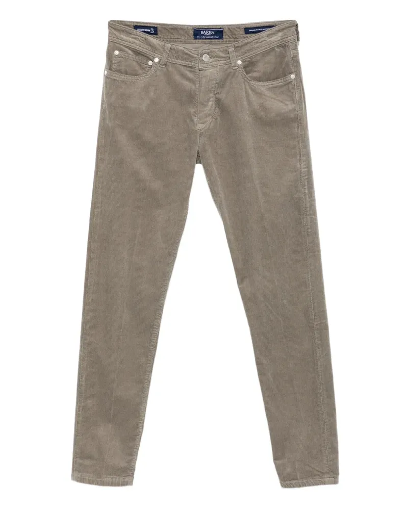 BARBA Hose aus Cord - Nude Nude
