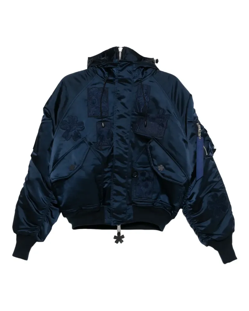 Alpha Industries x Cecile Bahnsen N-2B Kapuzenjacke - Blau Blau