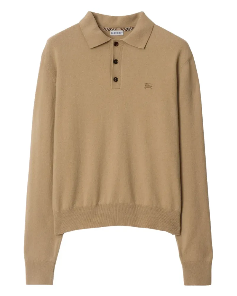 Burberry Poloshirt aus Kaschmir - Nude Nude