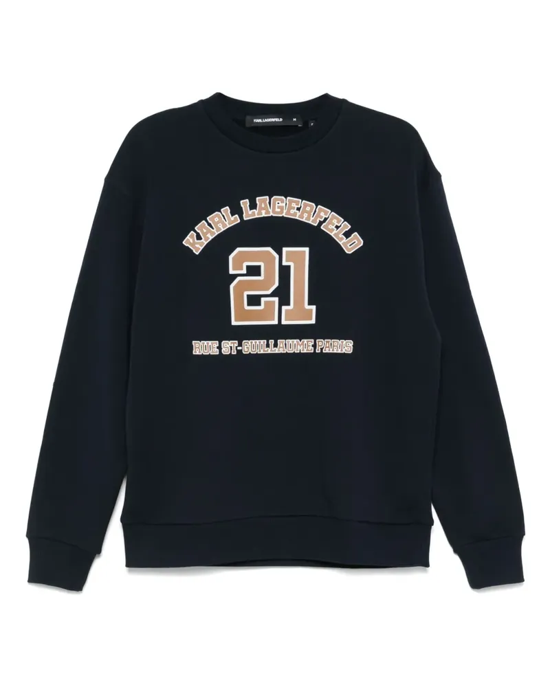 Karl Lagerfeld Pullover mit grafischem Print - Blau Blau