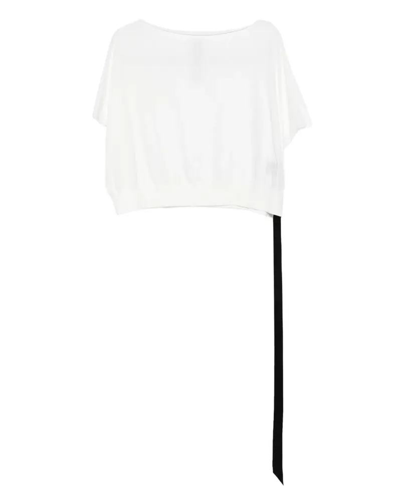 DRKSHDW by Rick Owens Oberteil mit U-Boot-Ausschnitt - Weiß Weiß