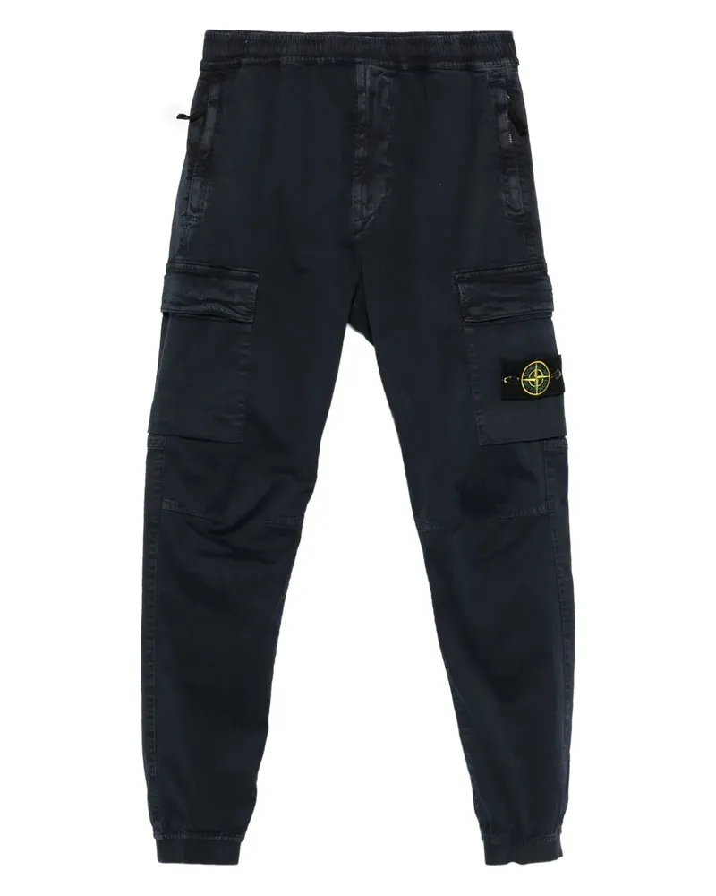 Stone Island Cargohose mit elastischen Bündchen - Blau Blau