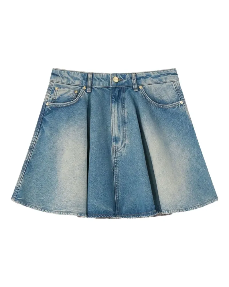 Ganni Jeansrock mit Einsätzen - Blau Blau